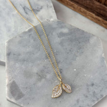 Golden leaf necklace