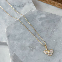 Double leaf necklace