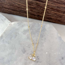 Gold cherry necklace