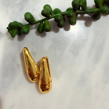 Drop hoop earrings