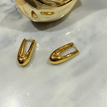 Drop hoop earrings