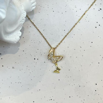 Double butterfly necklace