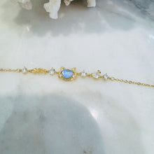 Blue cat bracelet