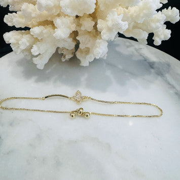 Single butterfly bracelet