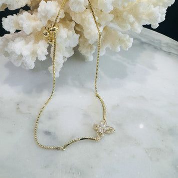 Single butterfly bracelet