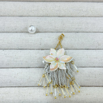 Hanging flower earrings