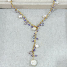 Amethyst and pearl necklace