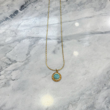 Hanging turquoise necklace