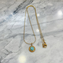 Hanging turquoise necklace