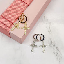 Classic Cross Hoop Earrings