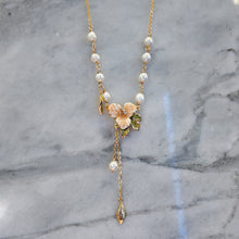 Orange flower necklace