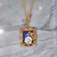 Blue fram necklace
