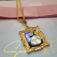 Blue fram necklace