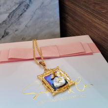 Blue fram necklace