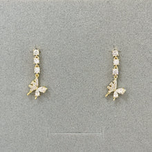 Hanging butterfly earrings