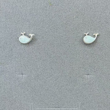 Whale earrings