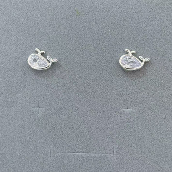 Whale earrings