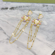 Shell flower earrings