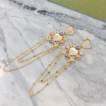 Shell flower earrings