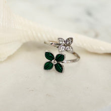 Green leaf rings