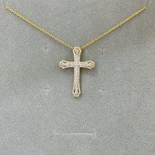 Thick plain cross necklace