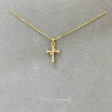Designed cross necklace