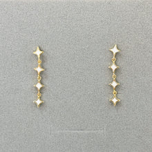 Hanging stars earrings