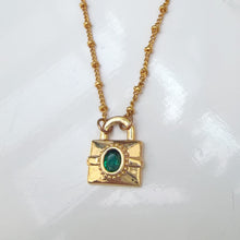 Green Lock Necklace