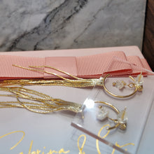 Pearl moon earrings