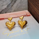 Double heart earrings