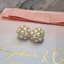 Pearl hoop earrings