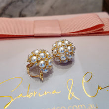 Pearl hoop earrings