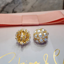 Pearl hoop earrings