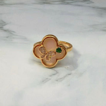 Blossom Butterfly Shell Ring