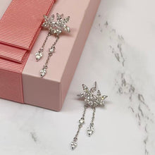 Sparkly Twin Star Drop Earrings