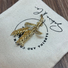 Golden ears brooch