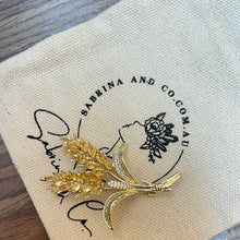 Golden ears brooch