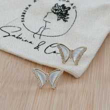 Butterfly shell earrings