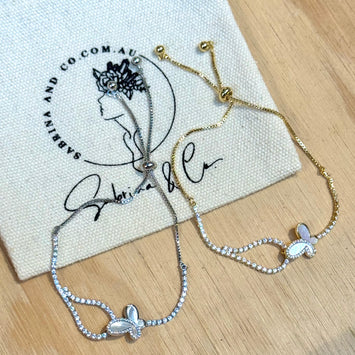 Shell butterfly bracelet