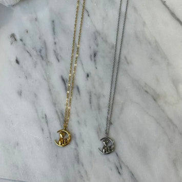 Stainless Steel Cat Charm Necklace