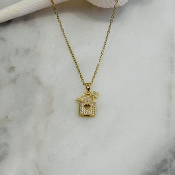 Lock necklace