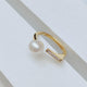 Modern Square Pearl Ring