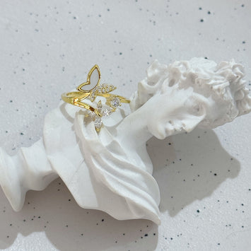 Triple butterfly ring