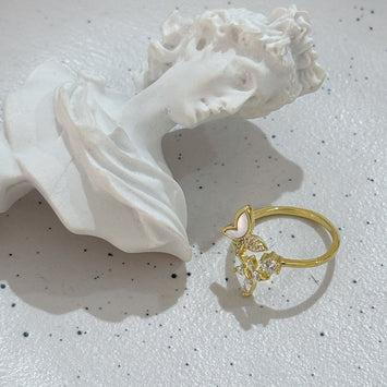 Triple butterfly ring