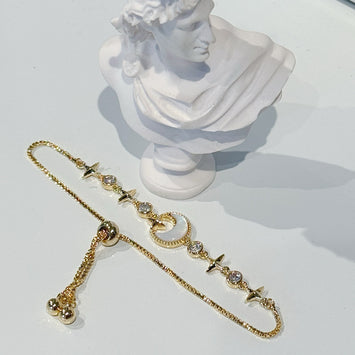 Shell moon bracelet
