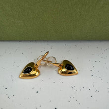 Hanging heart earrings