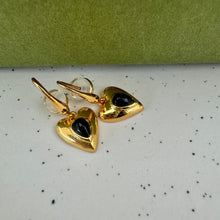 Hanging heart earrings