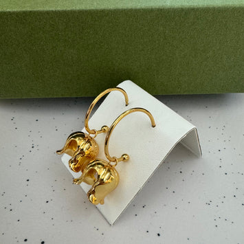 Hanging flower earrings