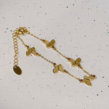 Penta golden butterfly bracelet