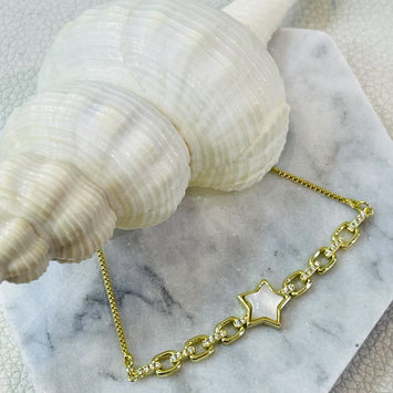 Shell star bracelet